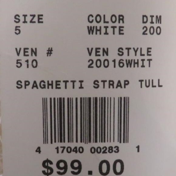 L Oleg Cassini flowergirl dress, Girls size 5 - Picture 5 of 6